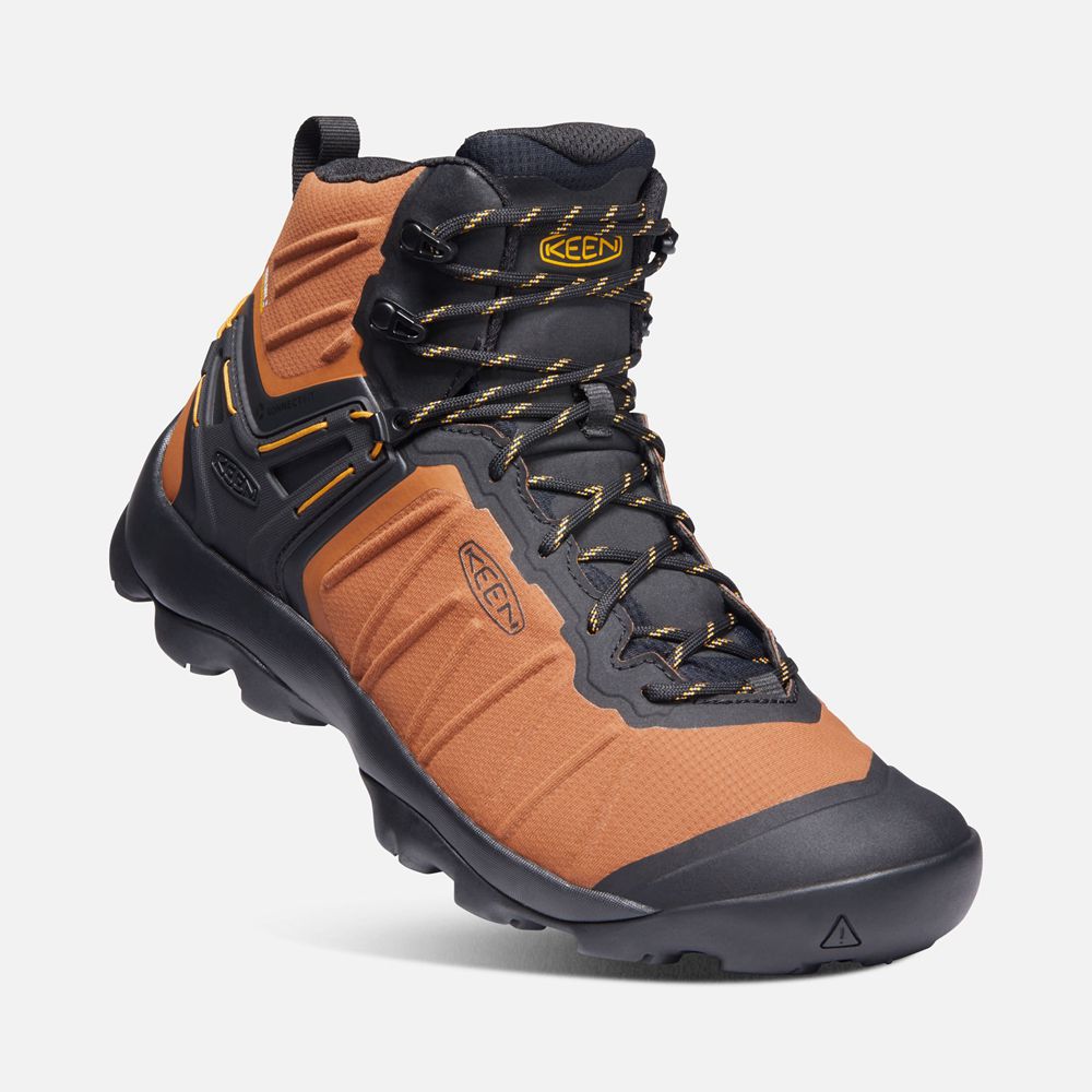 Keen Vandringskängor Herr Orange/Svarta - Venture Mid Waterproof - 490627EAS